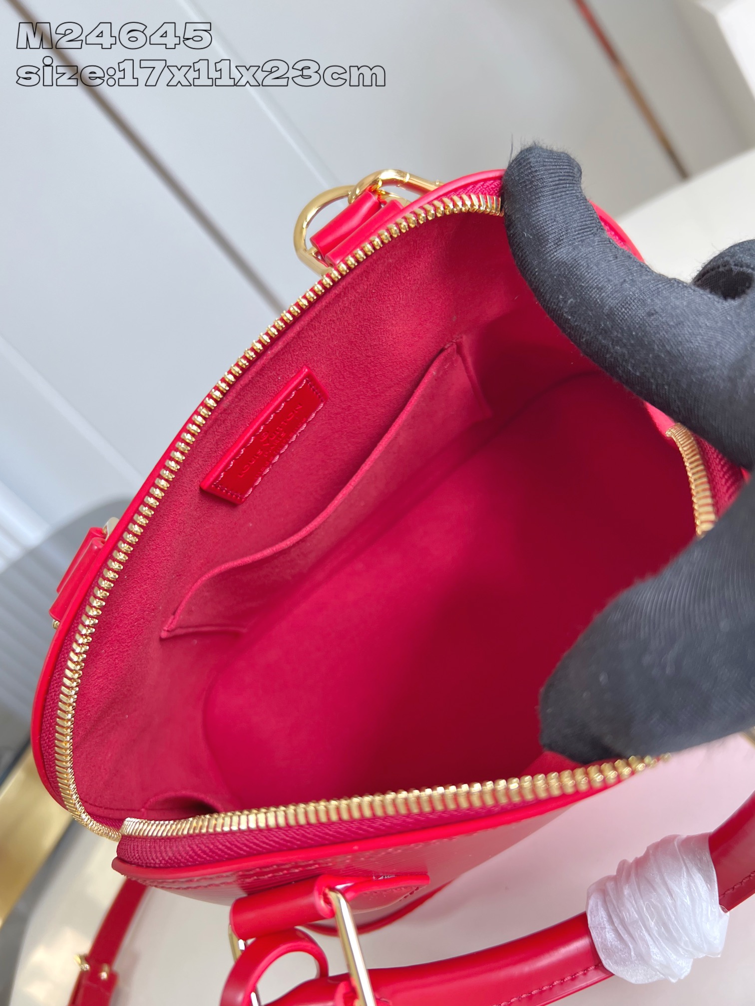 Bagsaaa L0vis Vvtt0n M25226 Alma BB Red - 23.5cm