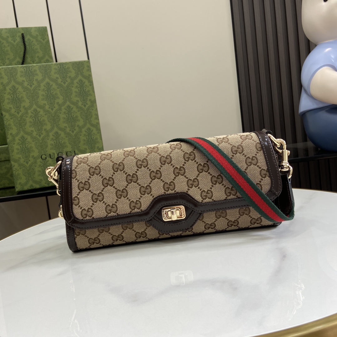 Bagsaaa Gvc*1 Luce small shoulder bag 786027 brown & beige - 27.5cm