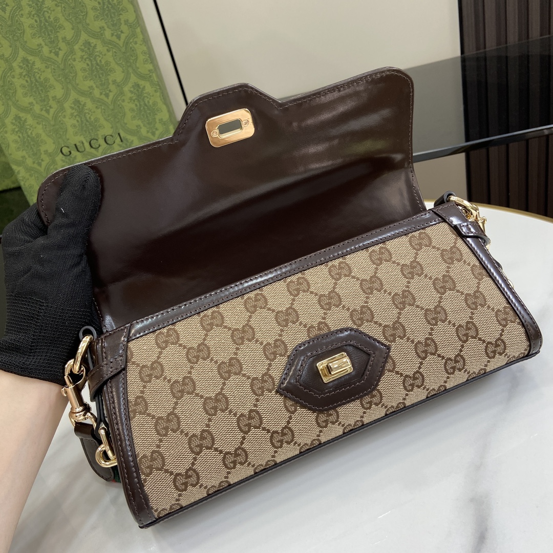 Bagsaaa Gvc*1 Luce small shoulder bag 786027 brown & beige - 27.5cm