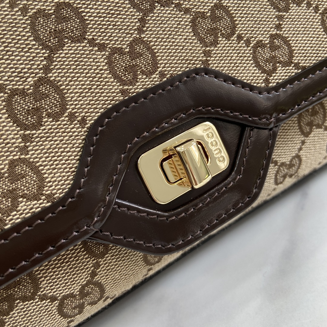 Bagsaaa Gvc*1 Luce small shoulder bag 786027 brown & beige - 27.5cm