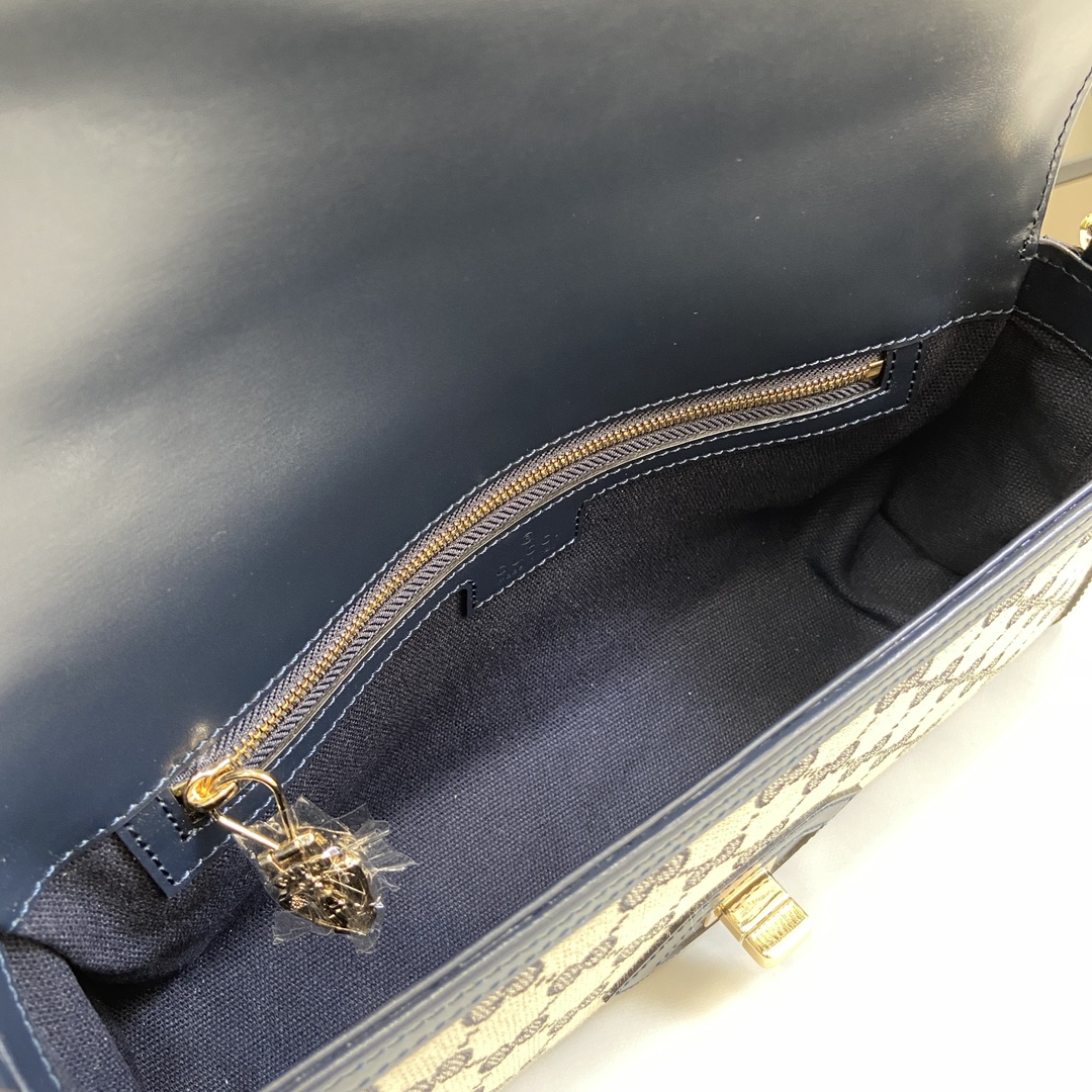 Bagsaaa Gvc*1 Luce small shoulder bag 786027 blue & beige - 27.5cm