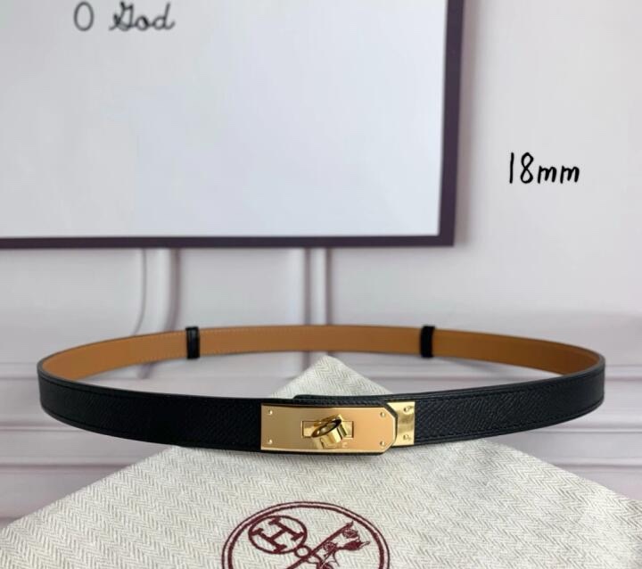 Bagsaaa H**me5 Kelly 18 belt black & gold