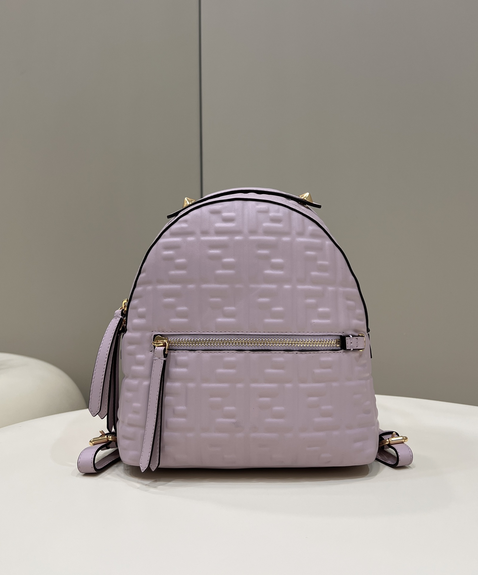 Bagsaaa F**di All-over FF purple leather backpack - 25cm