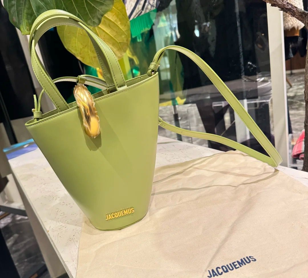 Bagsaaa Jacquemus The small Bambola LA CROISIÈRE mini bucket bag green - 24cm