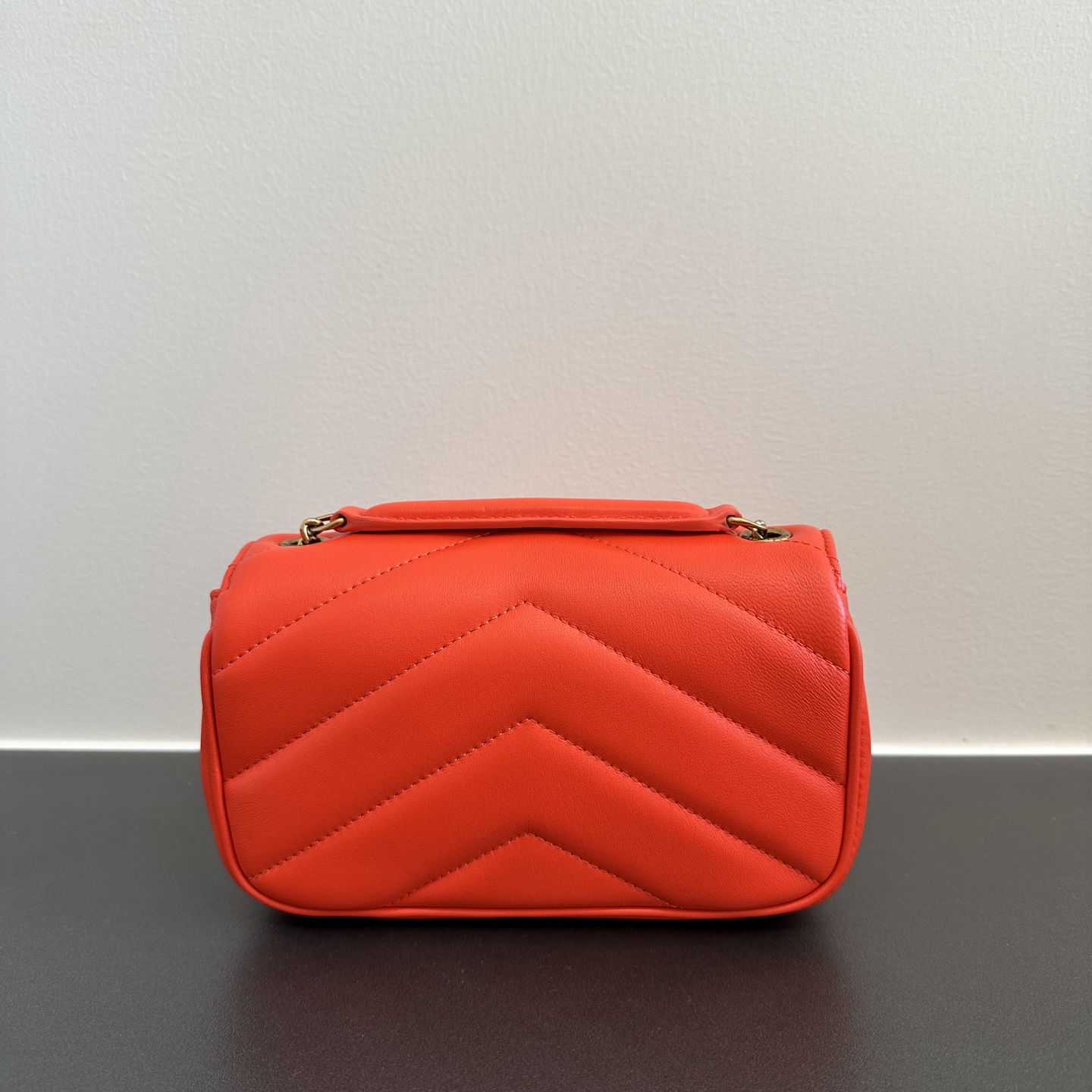 Bagsaaa Y51 Loulou Mini In Lambskin 821749 Orange - 20 X 12 X 5 CM