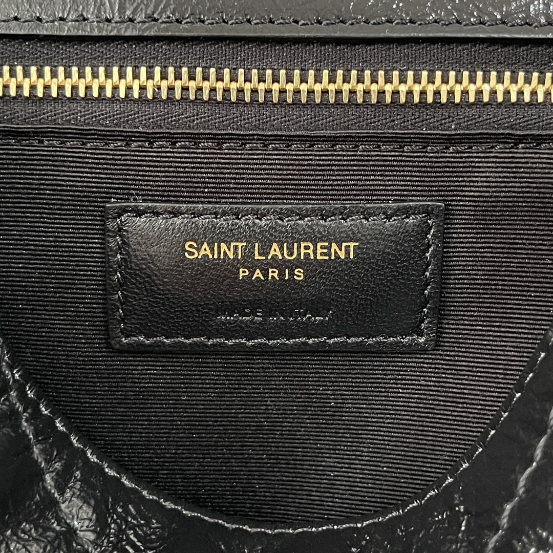 Bagsaaa Y51 niki medium in vintage leather 633158 black & gold - 28cm