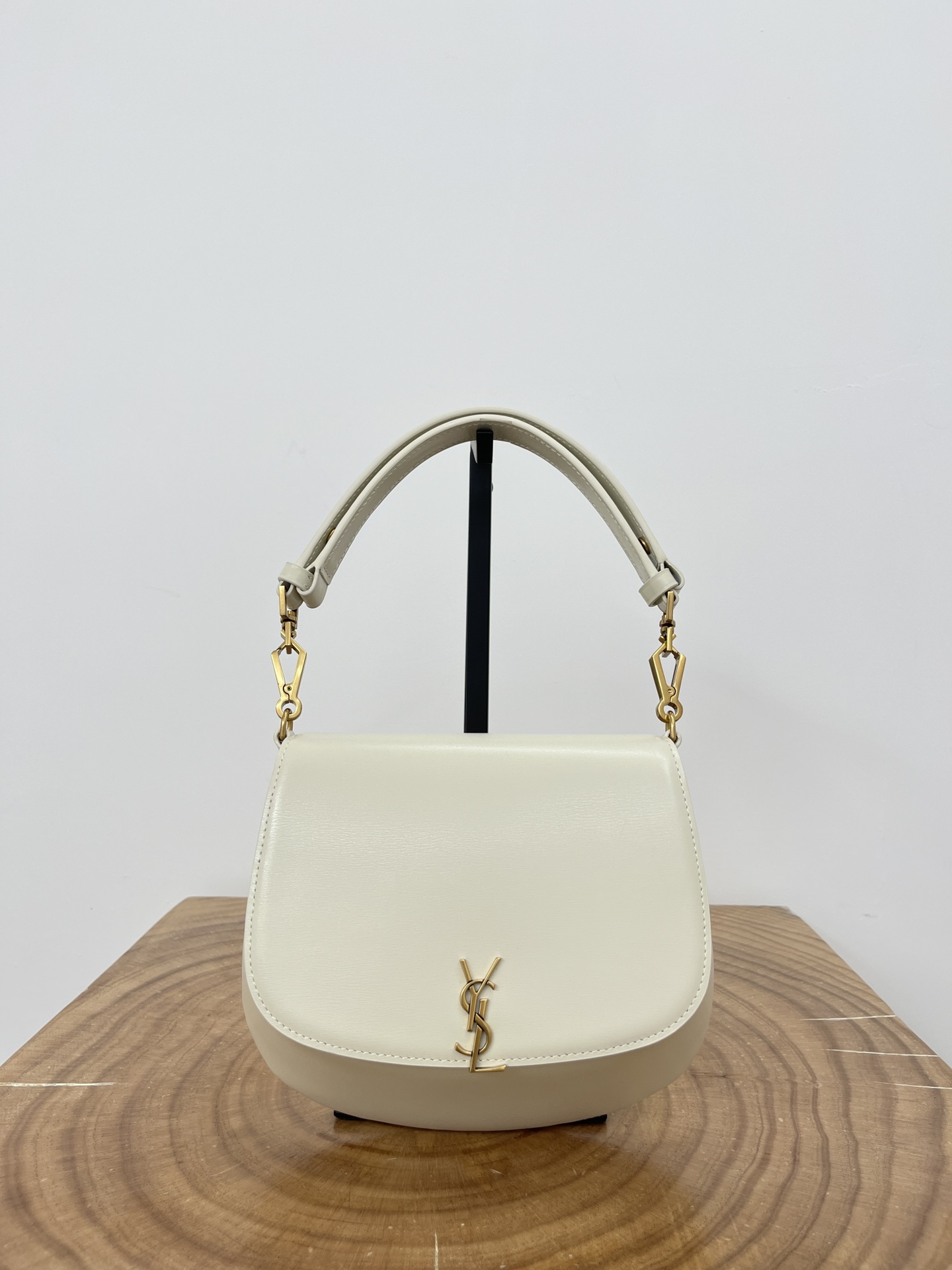 Bagsaaa Y51 voltaire top handle in box Sa1nt Lau*nt 800846 white - 21cm
