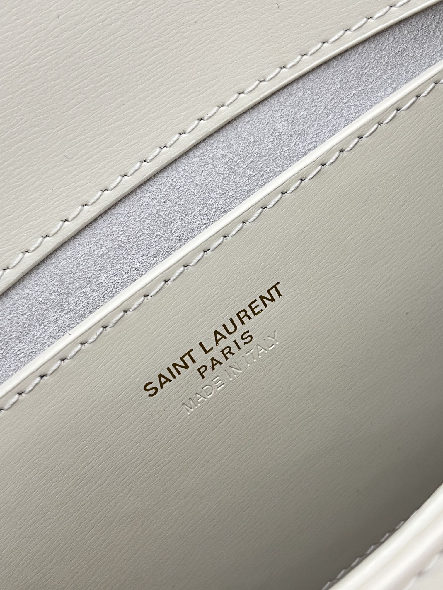 Bagsaaa Y51 voltaire top handle in box Sa1nt Lau*nt 800846 white - 21cm