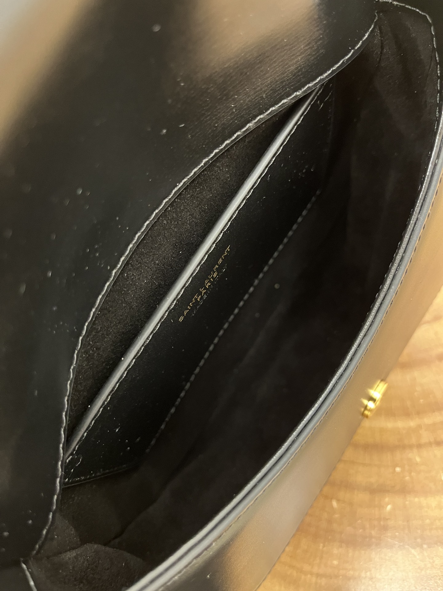 Bagsaaa Y51 voltaire top handle in box Sa1nt Lau*nt 800846 black - 21cm