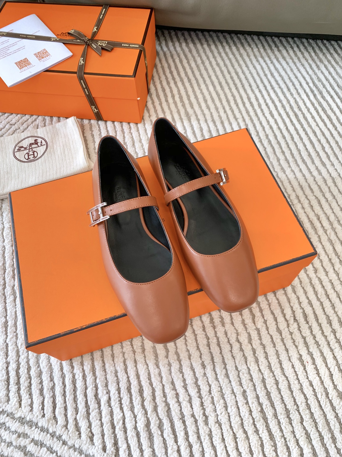 Bagsaaa H**me5 Jane ballet flat brown