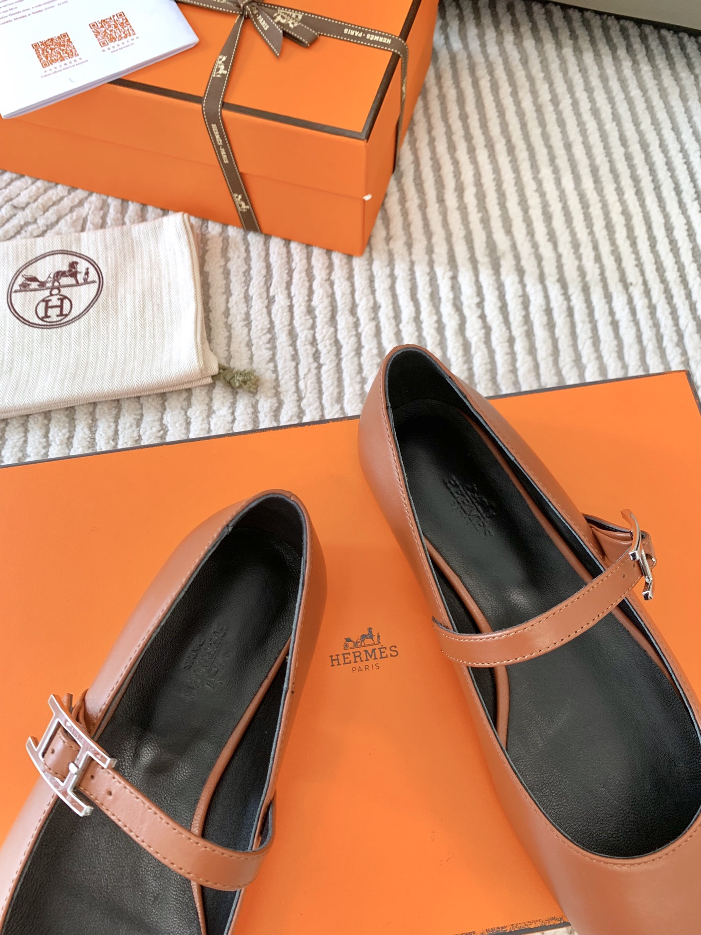 Bagsaaa H**me5 Jane ballet flat brown
