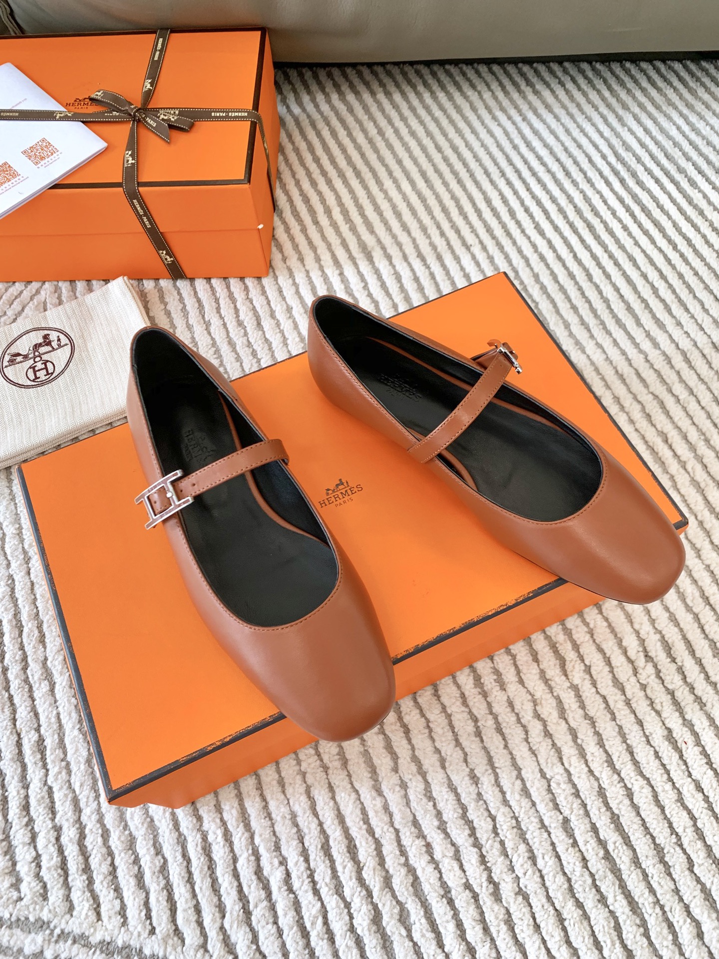 Bagsaaa H**me5 Jane ballet flat brown