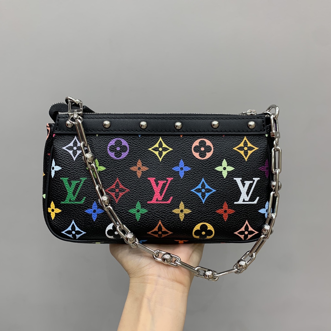 Bagsaaa M13663 LV x TM Pochette Accessoires Black Multicolored - 22cm