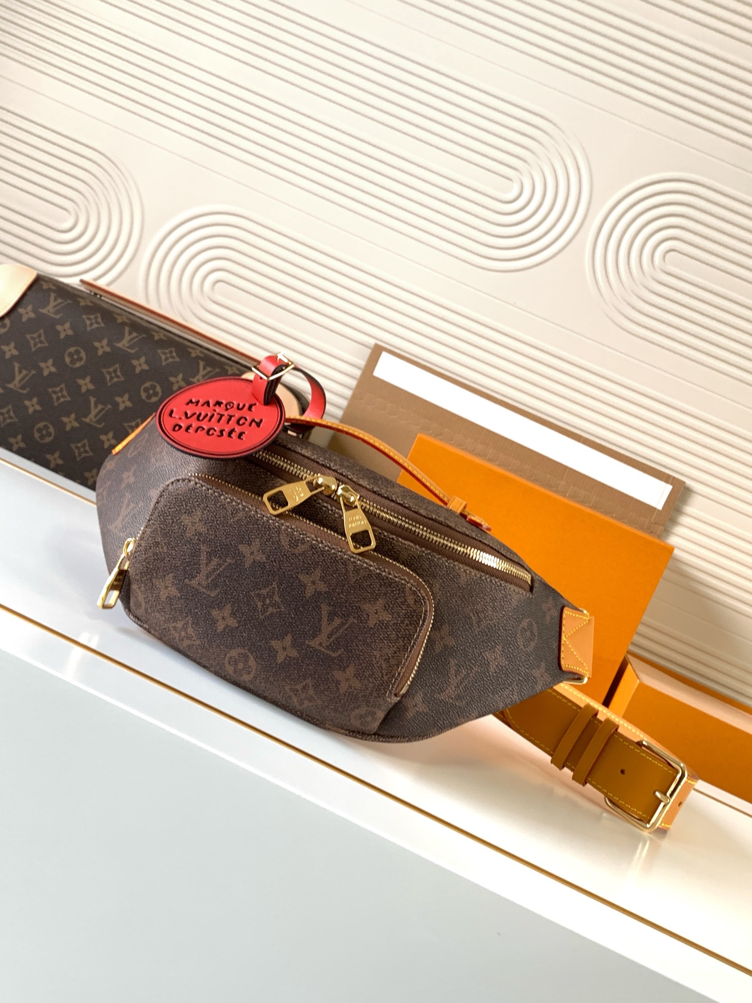Bagsaaa L0vis Vvtt0n M11539 Rush Bumbag Monogram Dust - 30cm