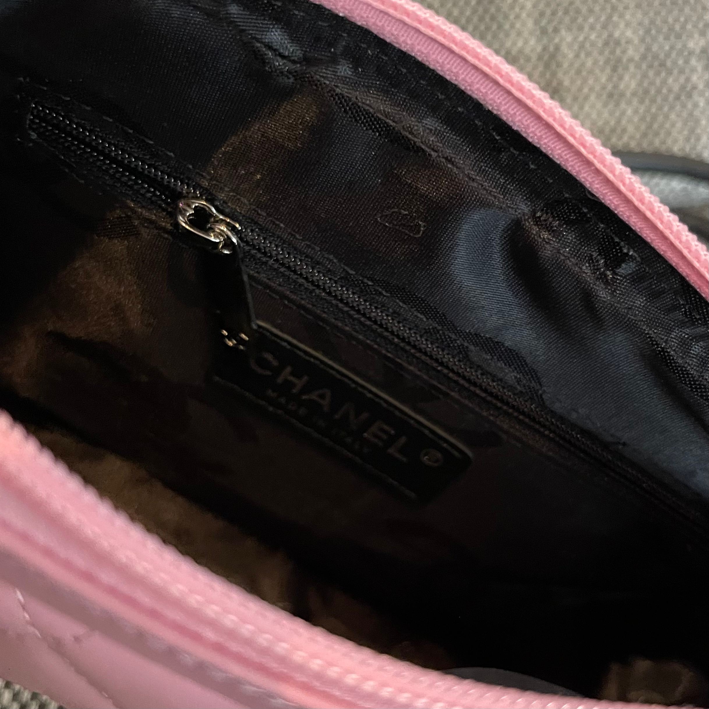 Bagsaaa Ch**el Cambon Shoulder Bag Pink Lambskin - 21cm