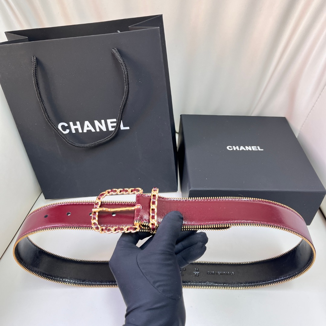 Bagsaaa Ch**el Red Belt 4cm