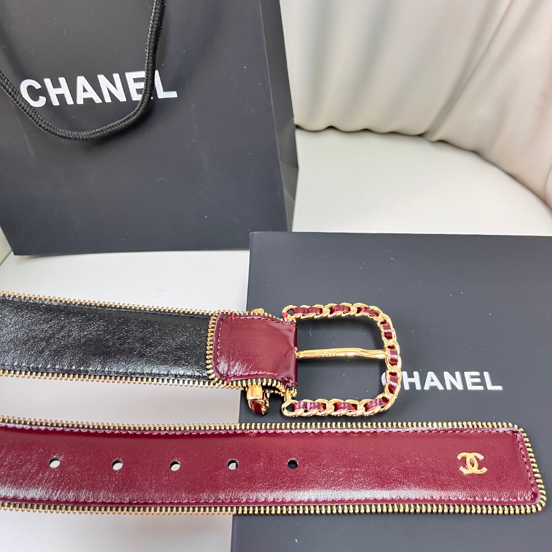 Bagsaaa Ch**el Red Belt 4cm