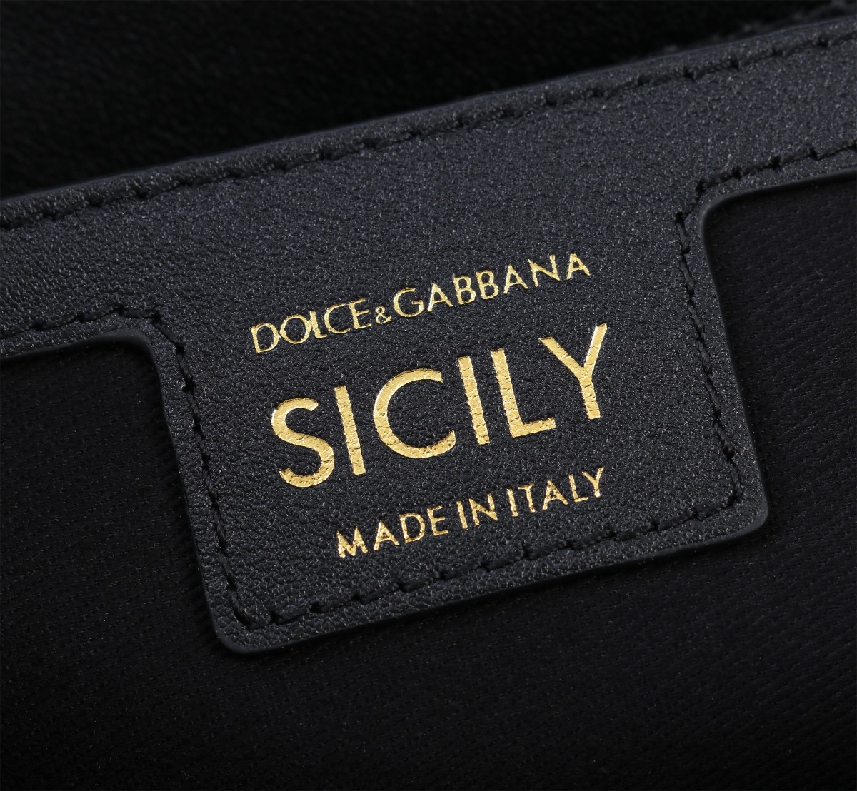 Bagsaaa D&G Elongated medium Sicily handbag Black and White - 25cm