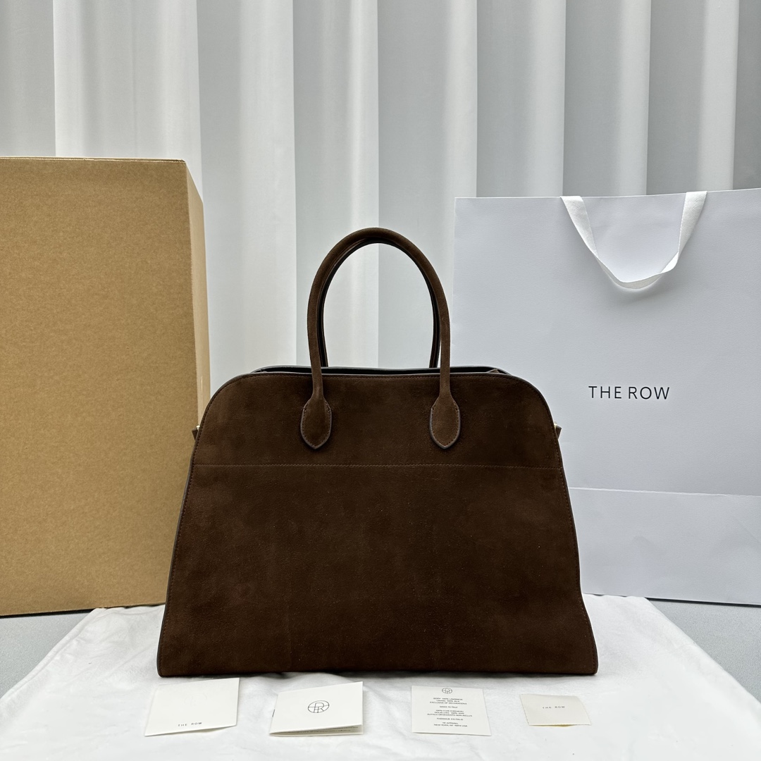 Bagsaaa The R0w Soft Margaux 17 Bag in Suede - 43cm