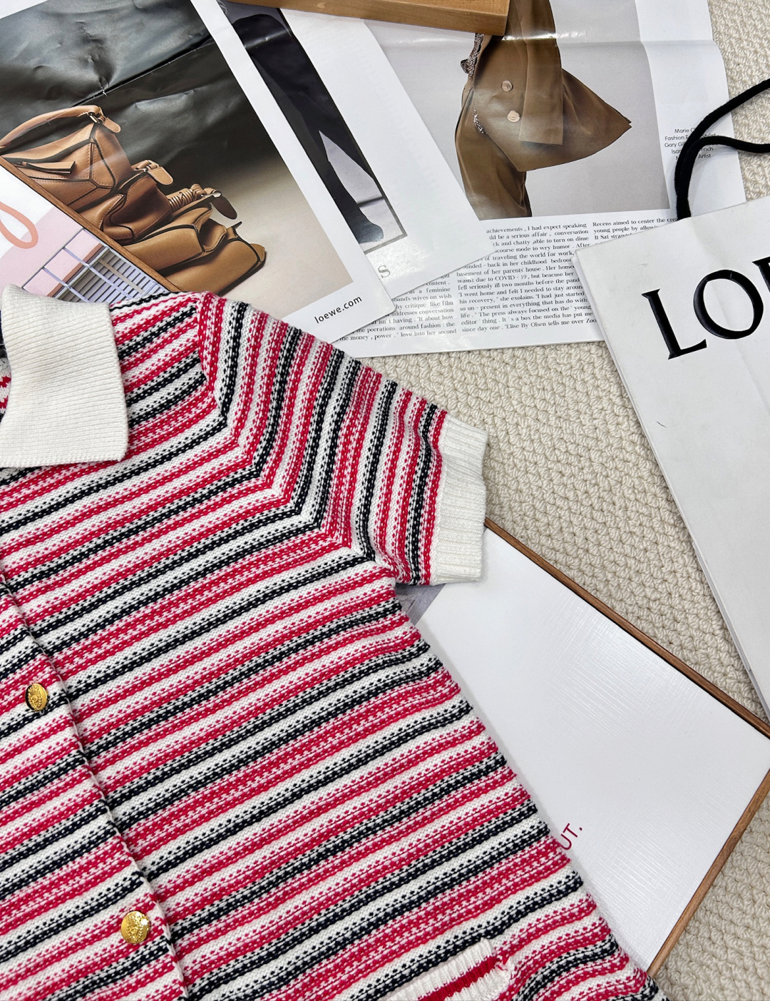 Bagsaaa Gvc*1 Fine wool polo top multicolor