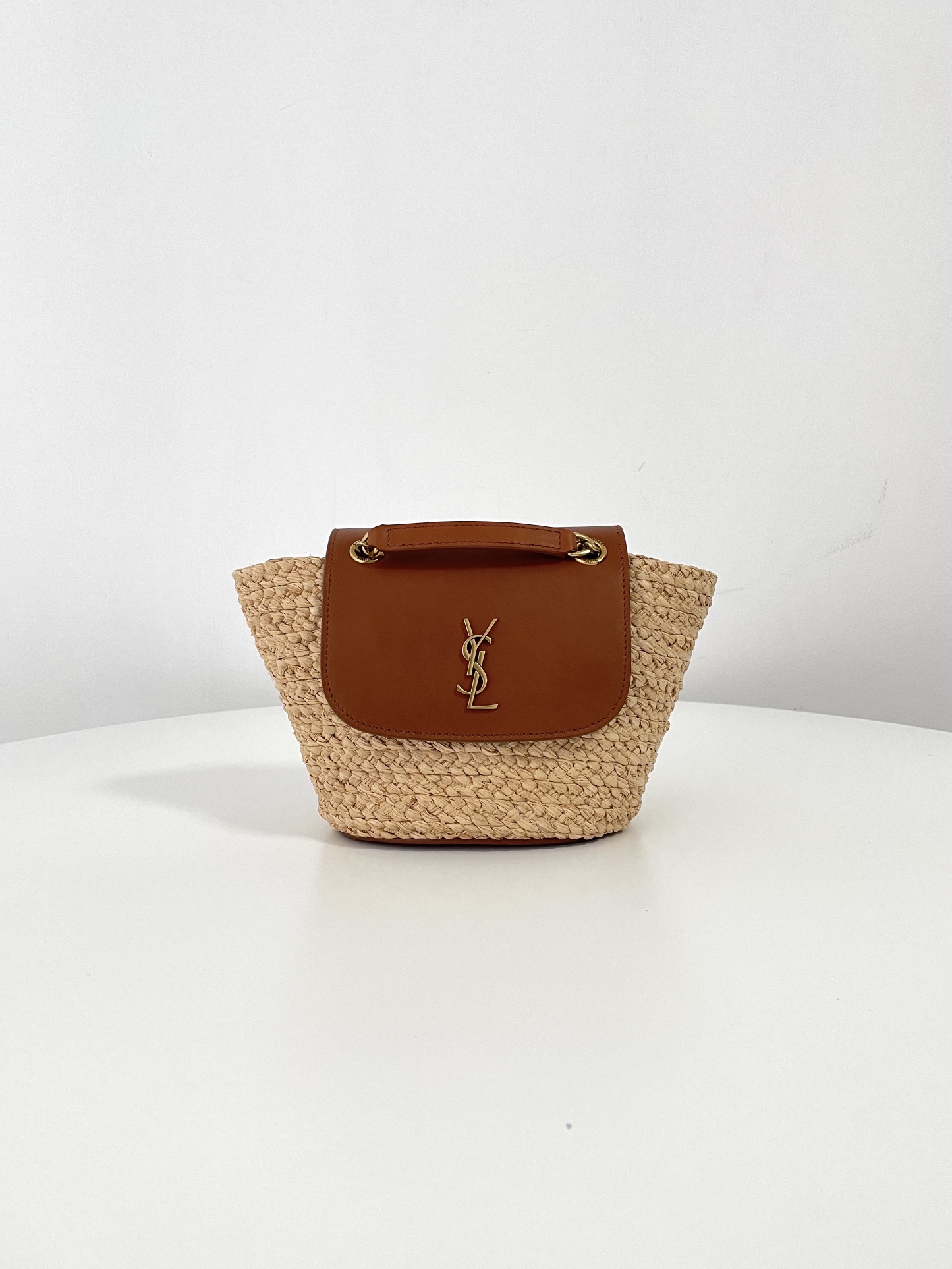 Bagsaaa Y51 Manon mini raffia basket bag - 23cm