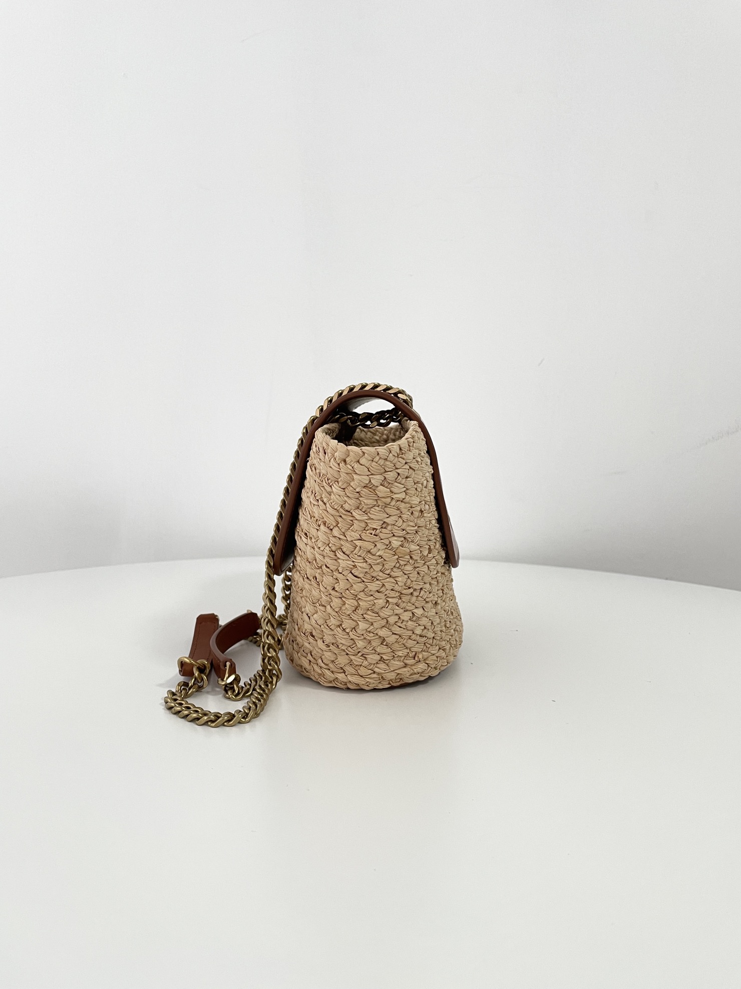 Bagsaaa Y51 Manon mini raffia basket bag - 23cm