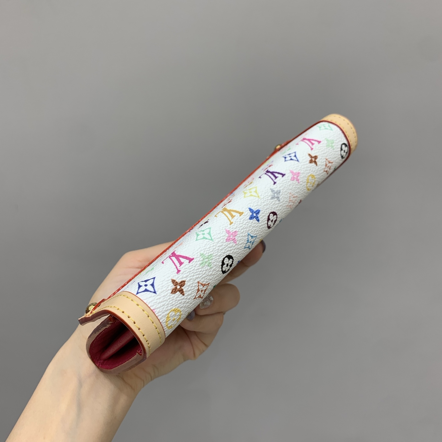 Bagsaaa M13397 New LV x TM Sarah Wallet White Multicolored - 19cm