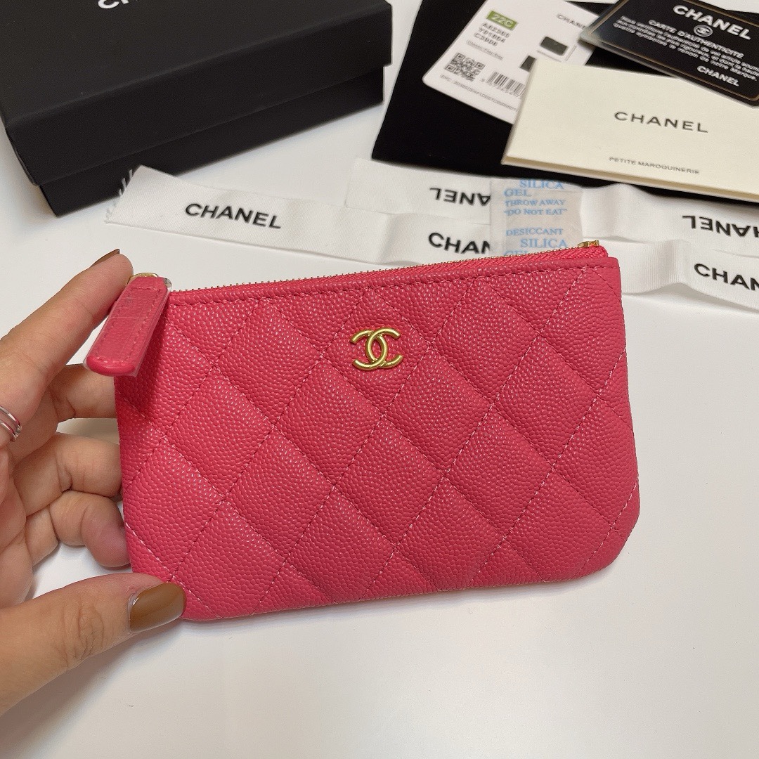 Bagsaaa Ch**el Pink Wallet - 15cm