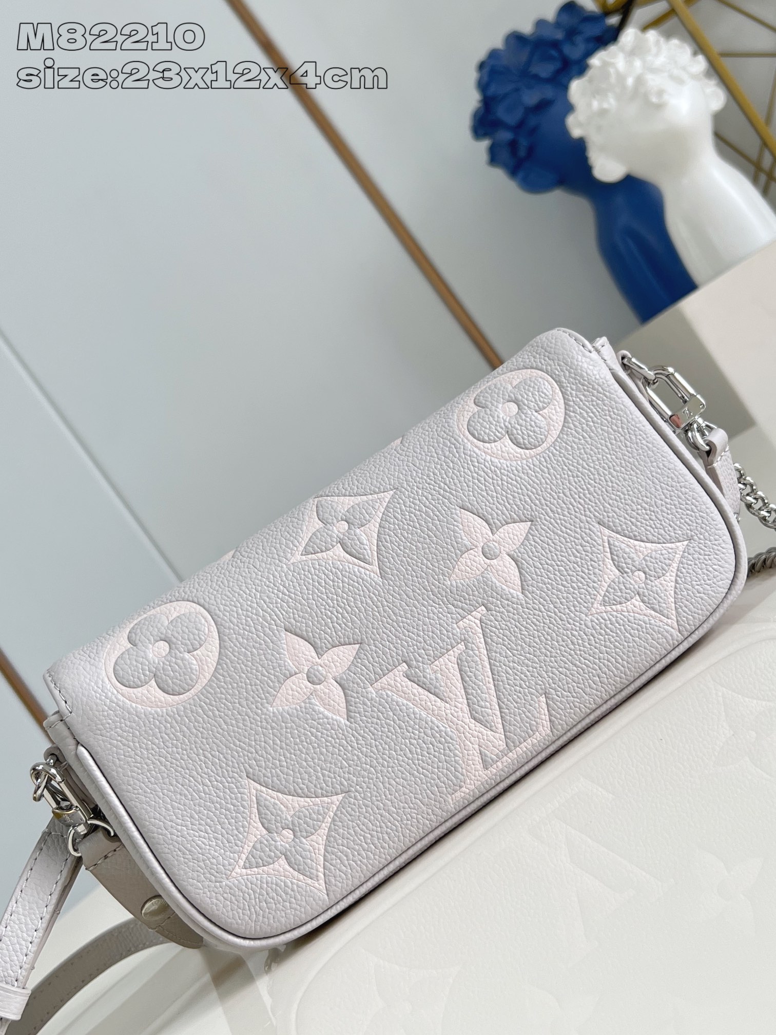 Bagsaaa L0vis Vvtt0n M14225 Wallet On Chain Ivy Gray - 23.5cm