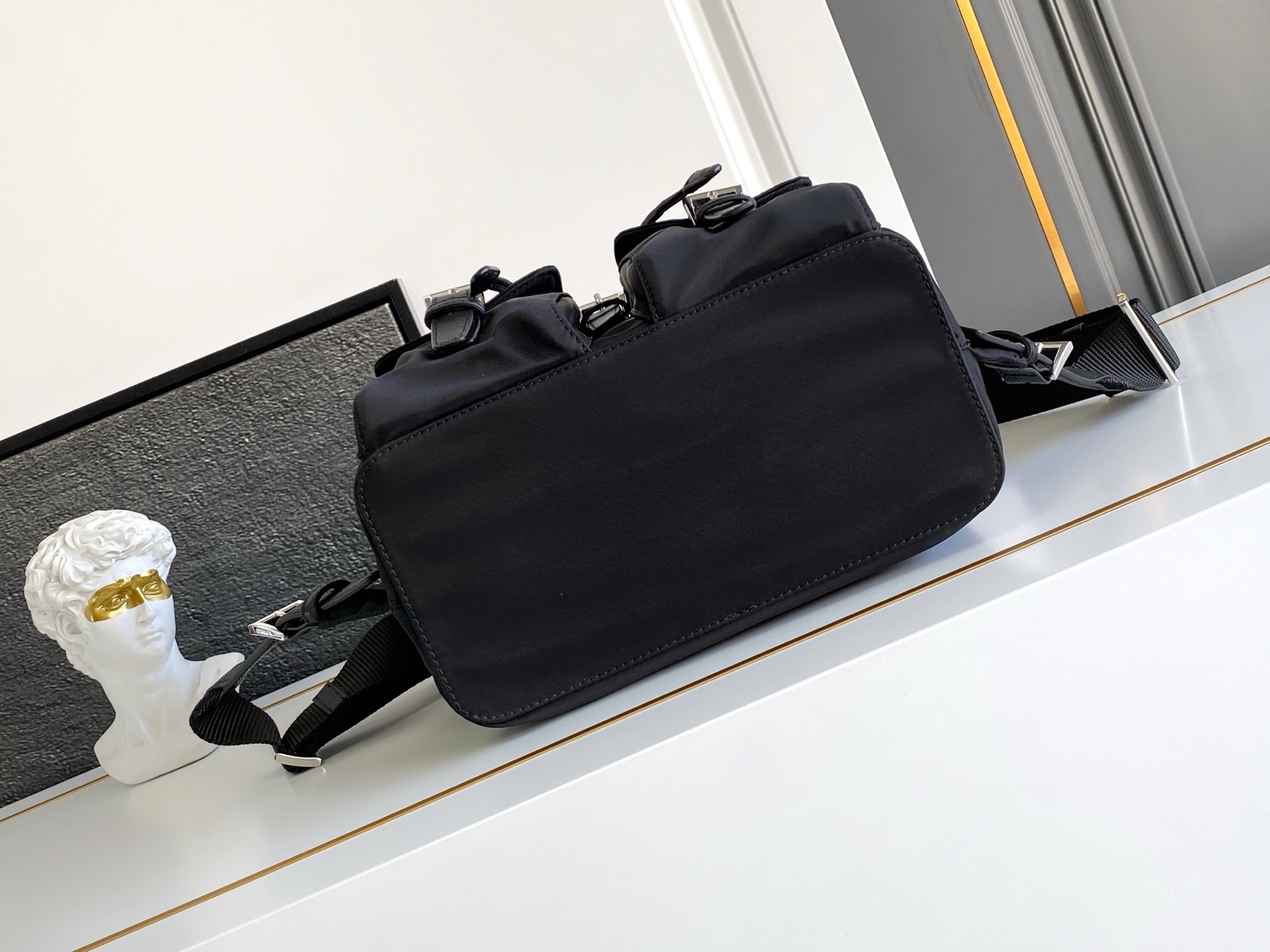 Bagsaaa Pra*a Small Re-Nylon backpack 1BZ677 black - 23.5cm