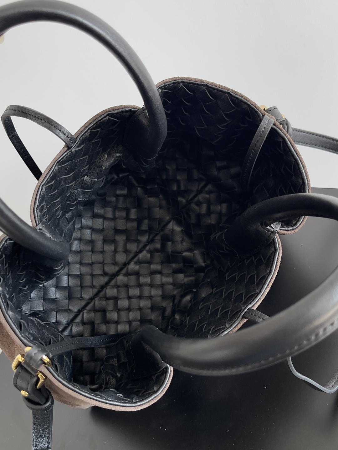 Bagsaaa B0tt*ga Ven*ta Small Pinacoteca Tote 819004 Black - 24cm