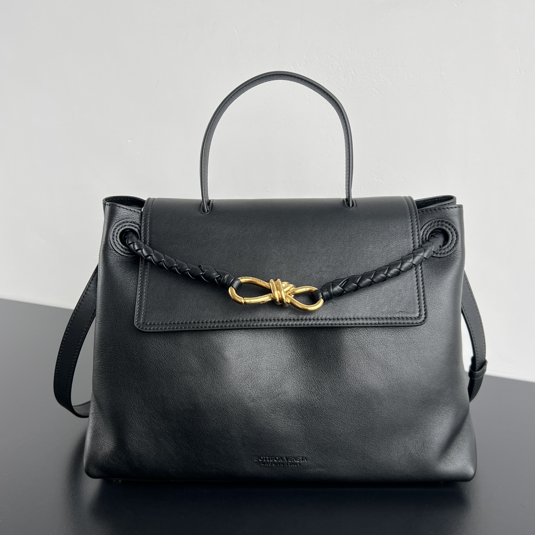 Bagsaaa B0tt*ga Ven*ta Ciao Ciao top handle bag 817231 black - 34cm
