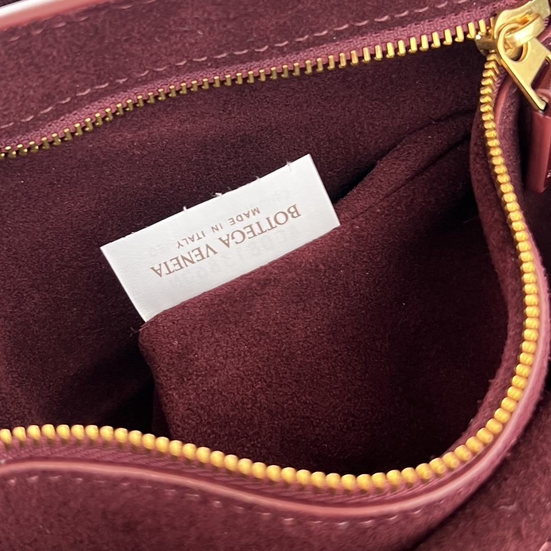 Bagsaaa B0tt*ga Ven*ta Ciao Ciao top handle bag 817231 dark red - 34cm