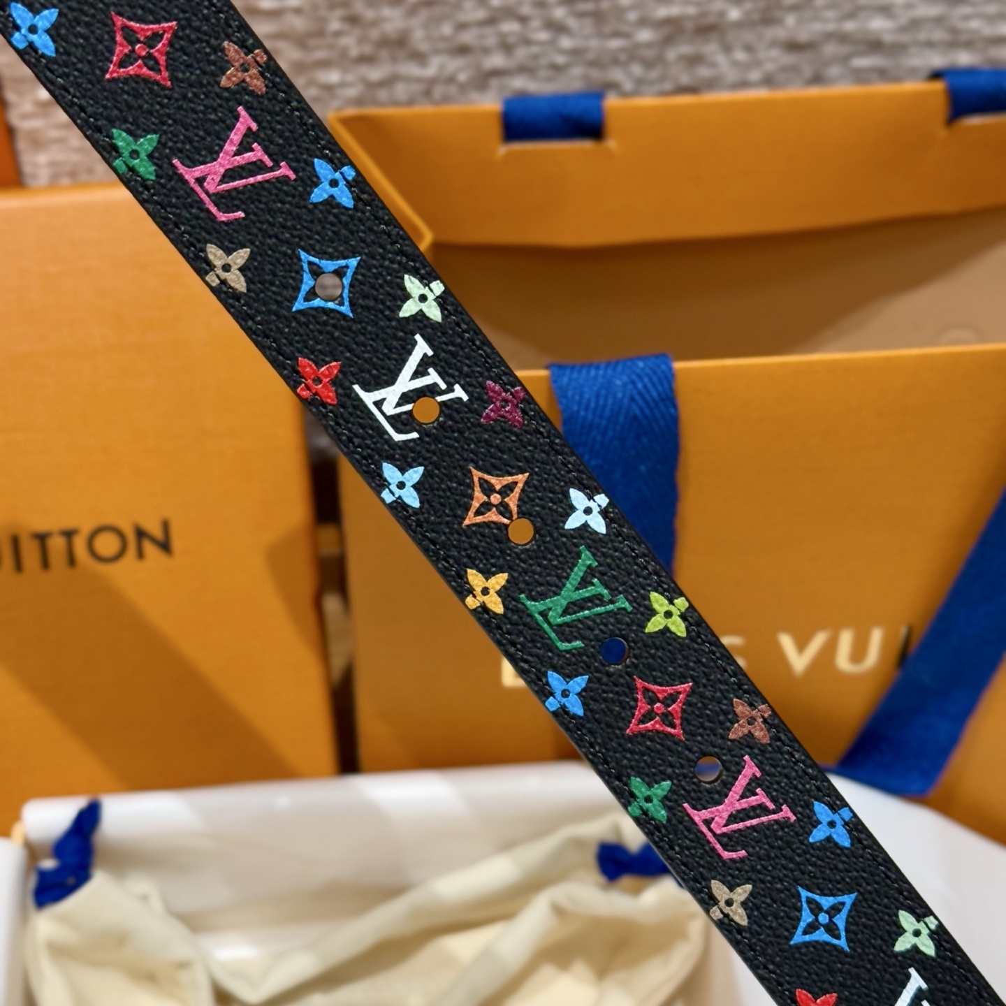 Bagsaaa LV x TM LV D-Ring 30MM Belt Black