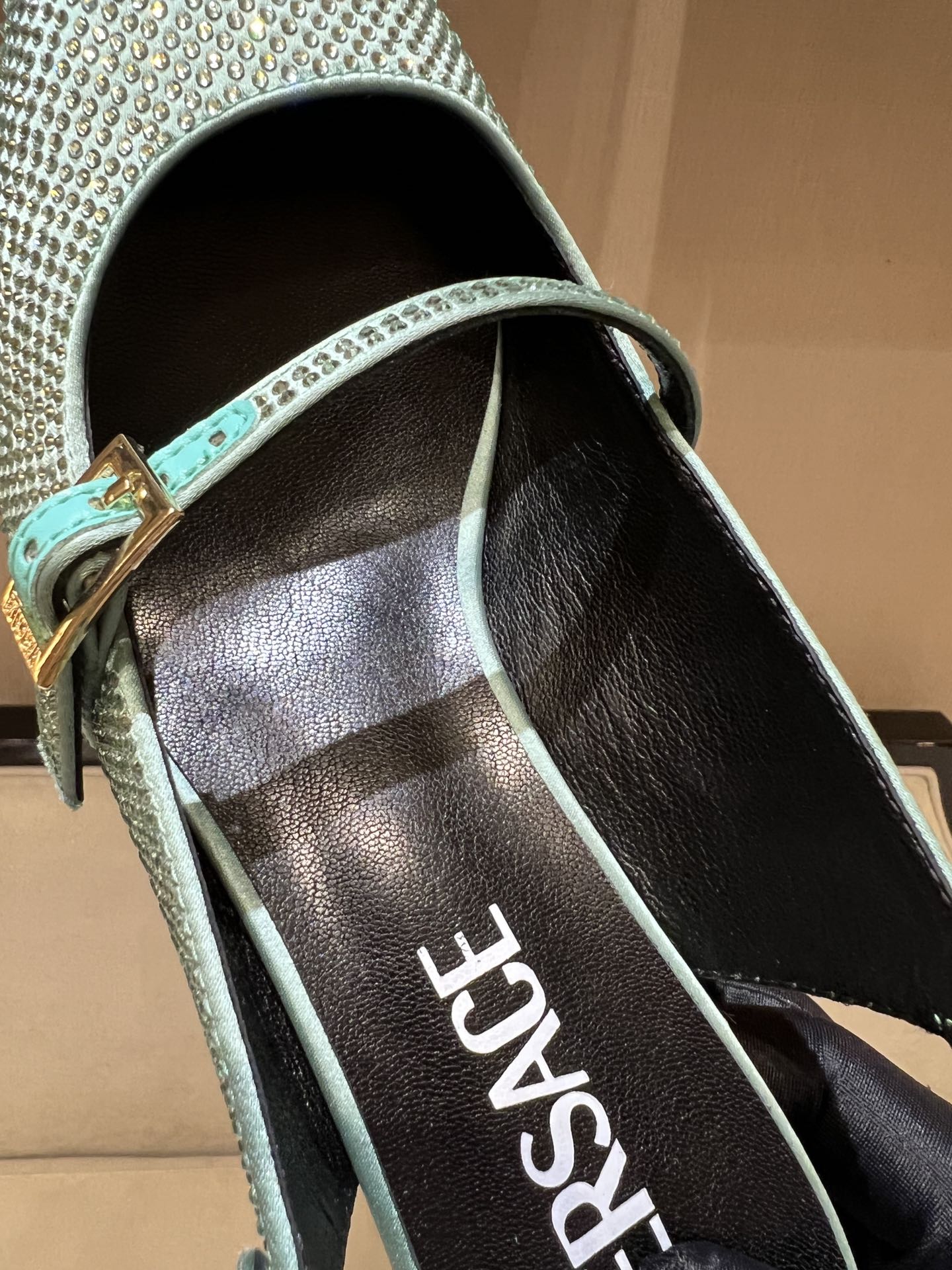 Bagsaaa Versace Slingback Pump Green