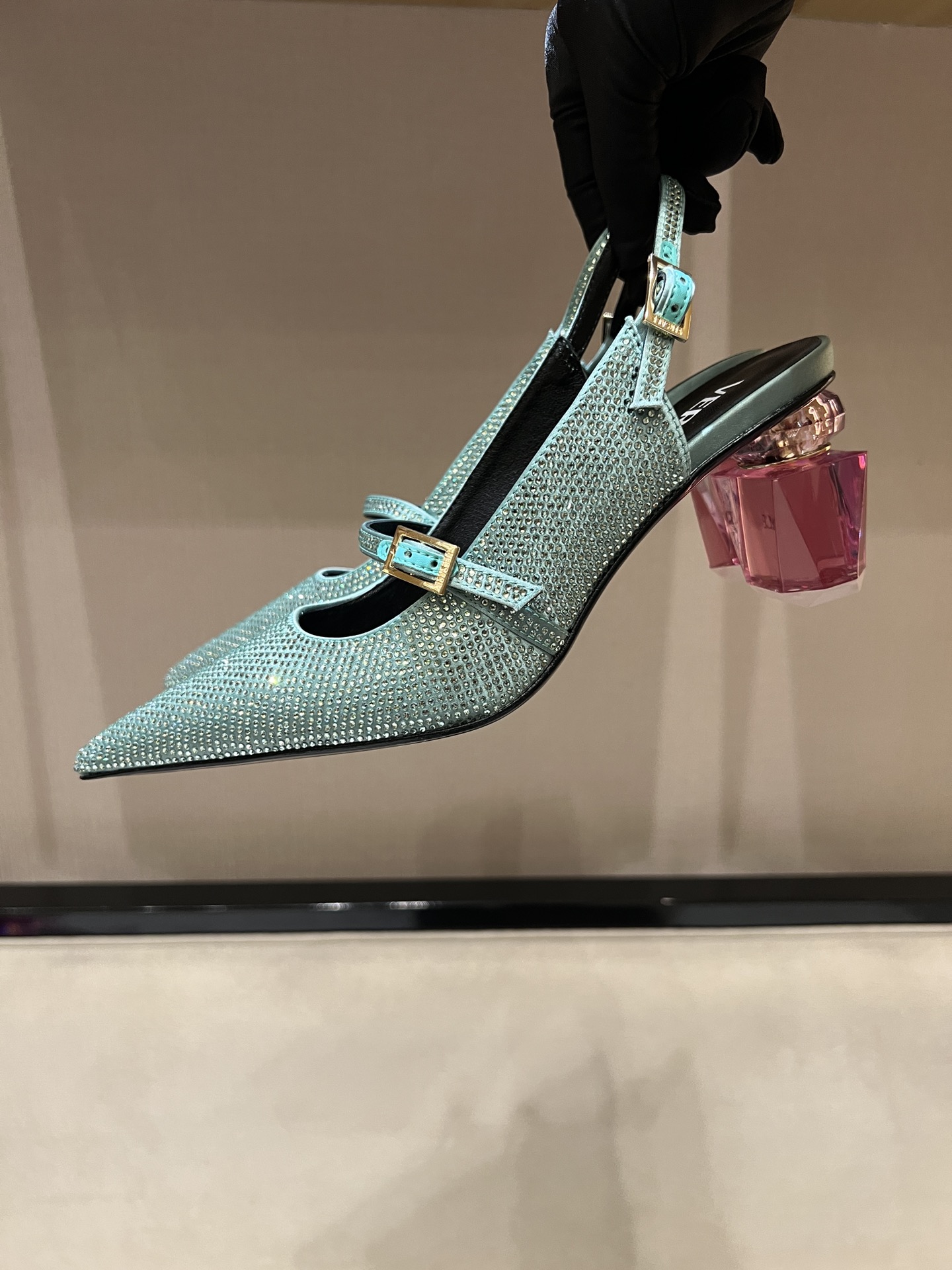 Bagsaaa Versace Slingback Pump Green