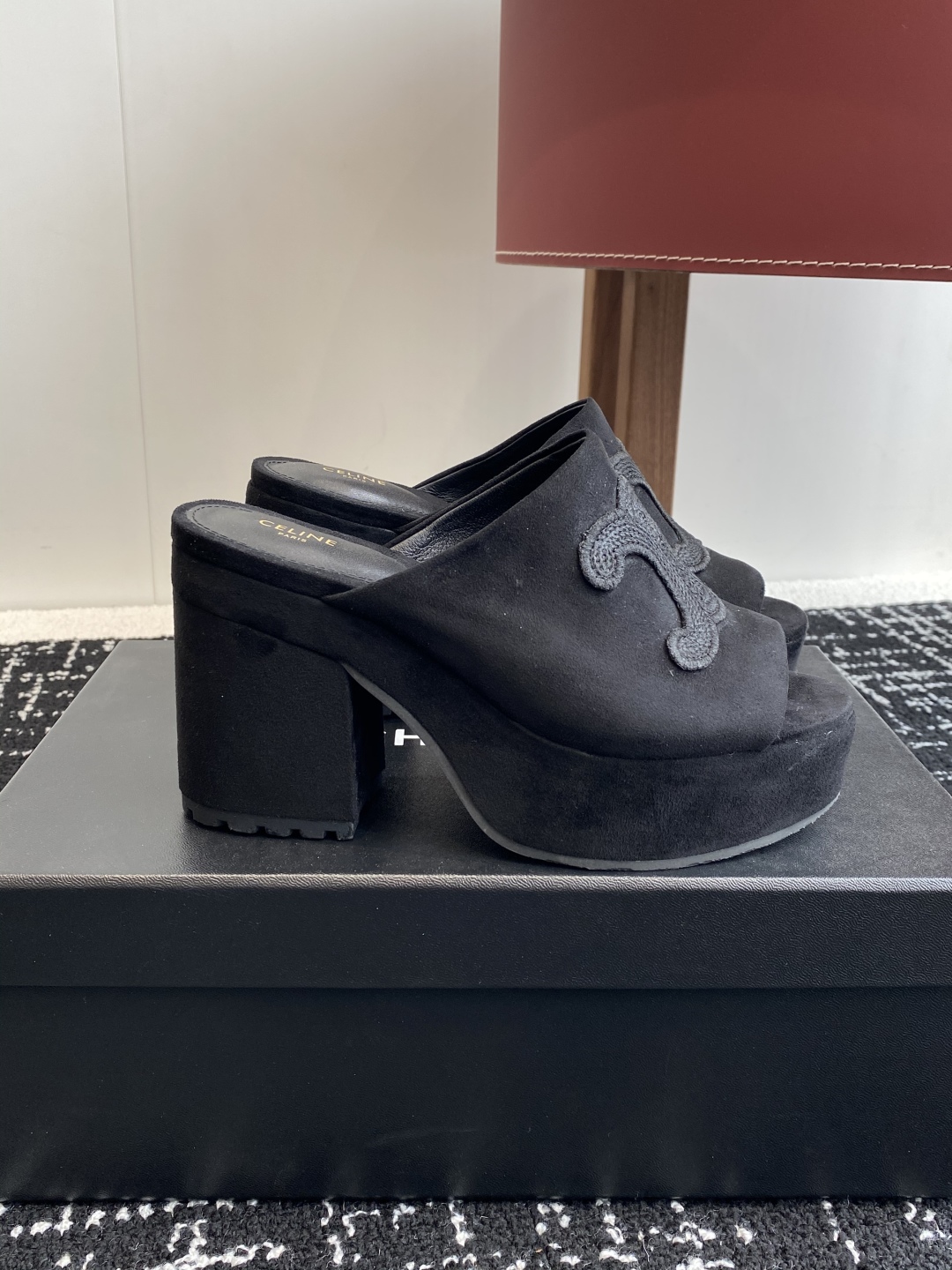 Bagsaaa Ce1i*e Elena Mule In Velvet Black