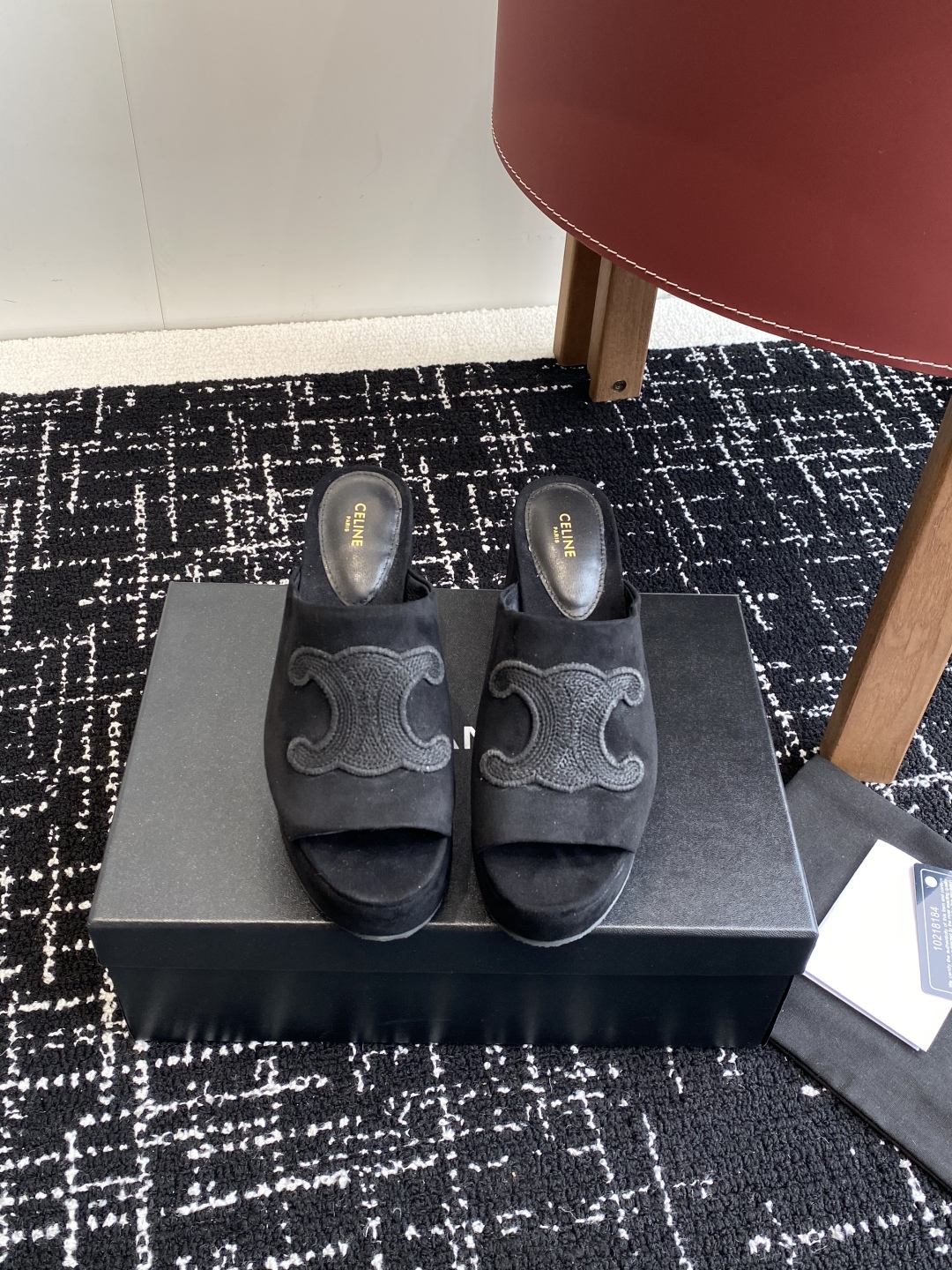 Bagsaaa Ce1i*e Elena Mule In Velvet Black