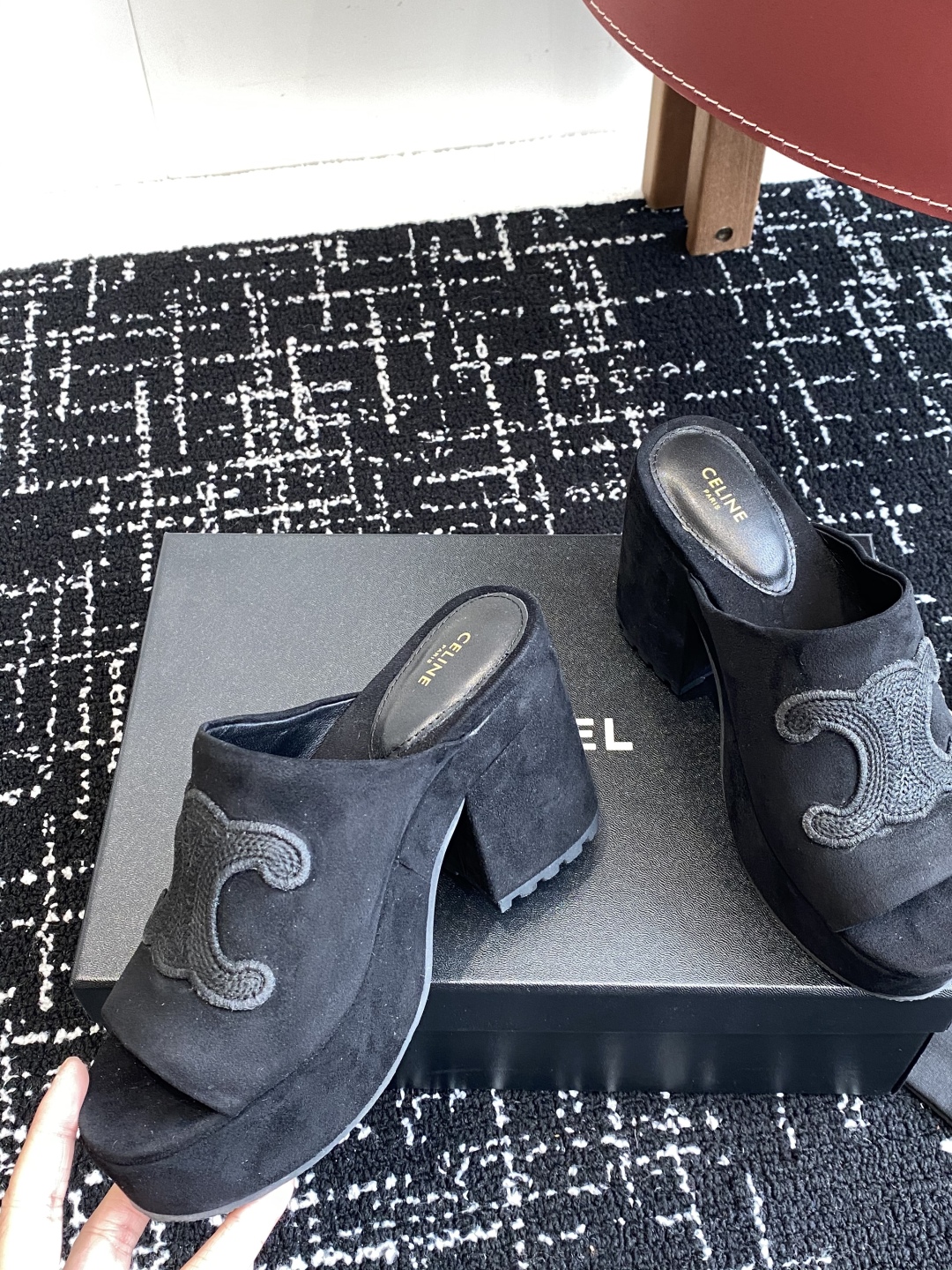 Bagsaaa Ce1i*e Elena Mule In Velvet Black