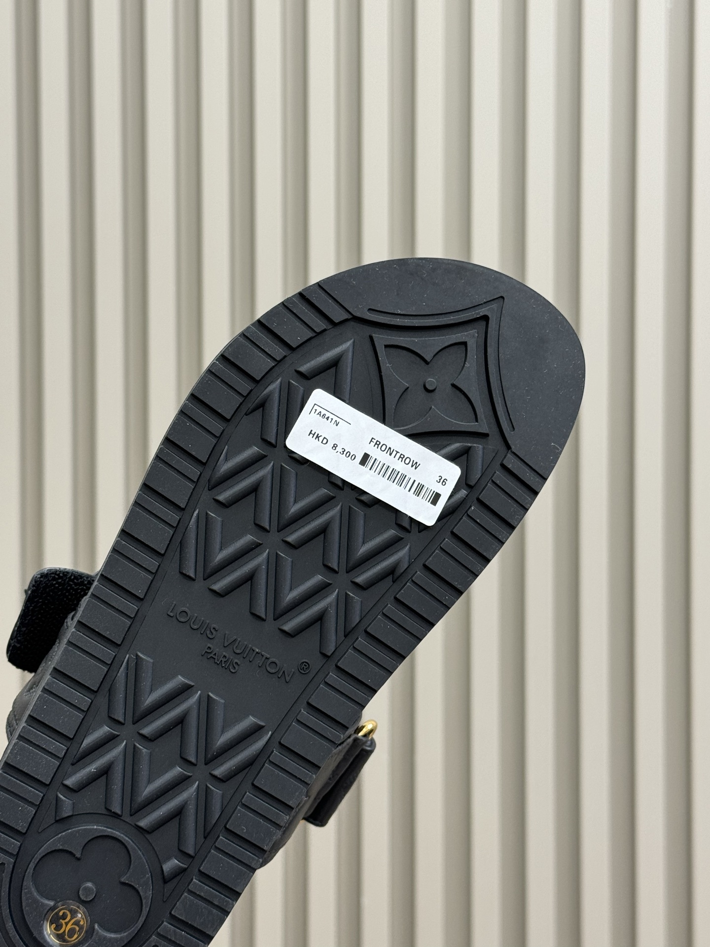 Bagsaaa LV Sunset Flat Comfort Mule Black