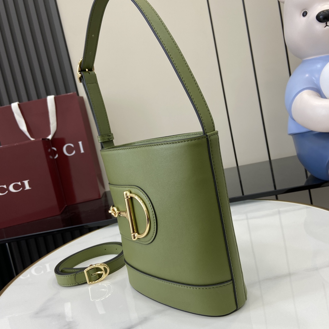 Bagsaaa Gvc*1 73 mini bucket bag 833665 green - 20cm