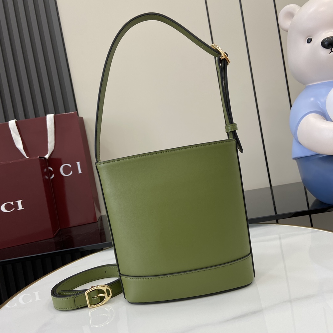 Bagsaaa Gvc*1 73 mini bucket bag 833665 green - 20cm