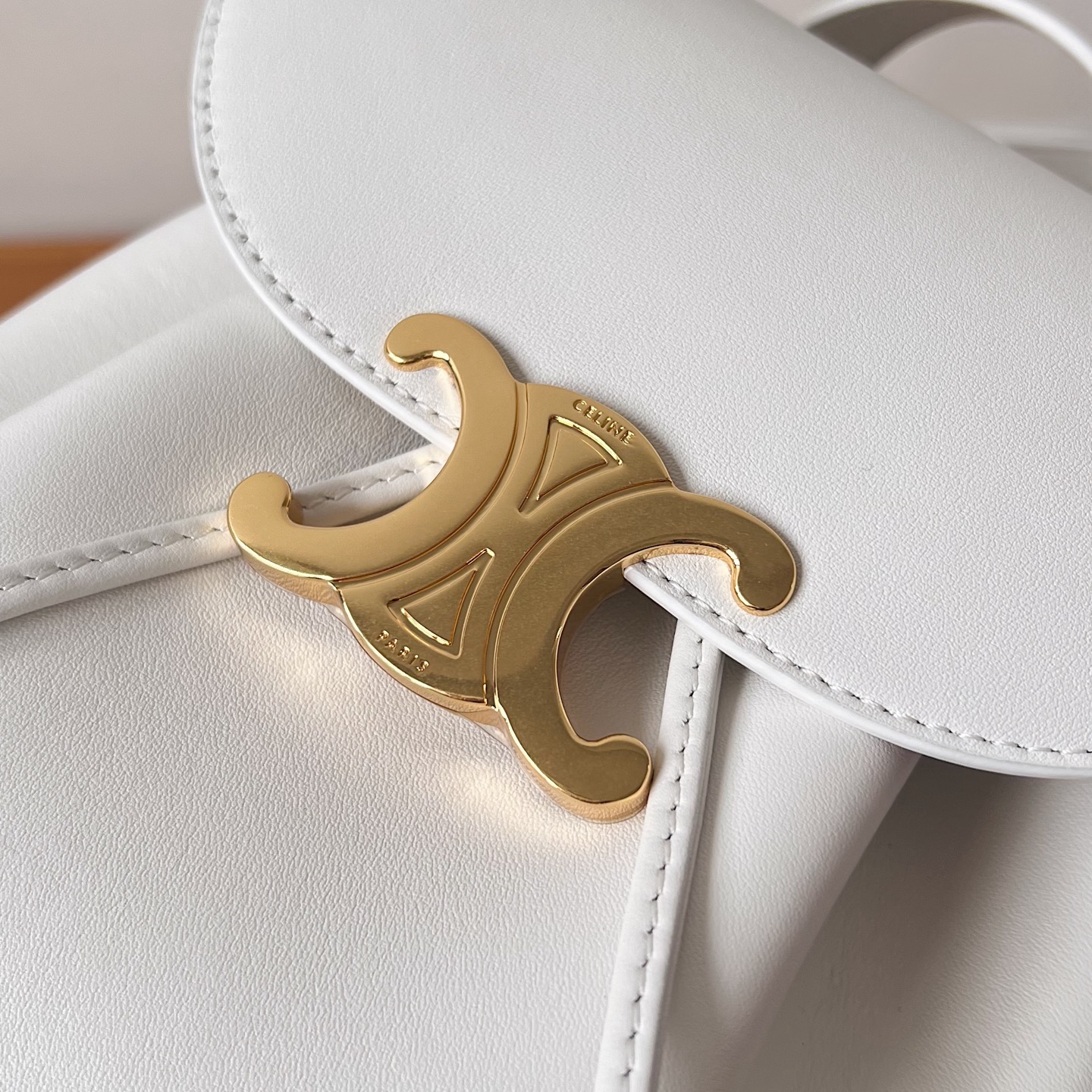 Bagsaaa Ce1i*e Backpack Bonnie In Smooth Calfskin 118703 white - 25cm
