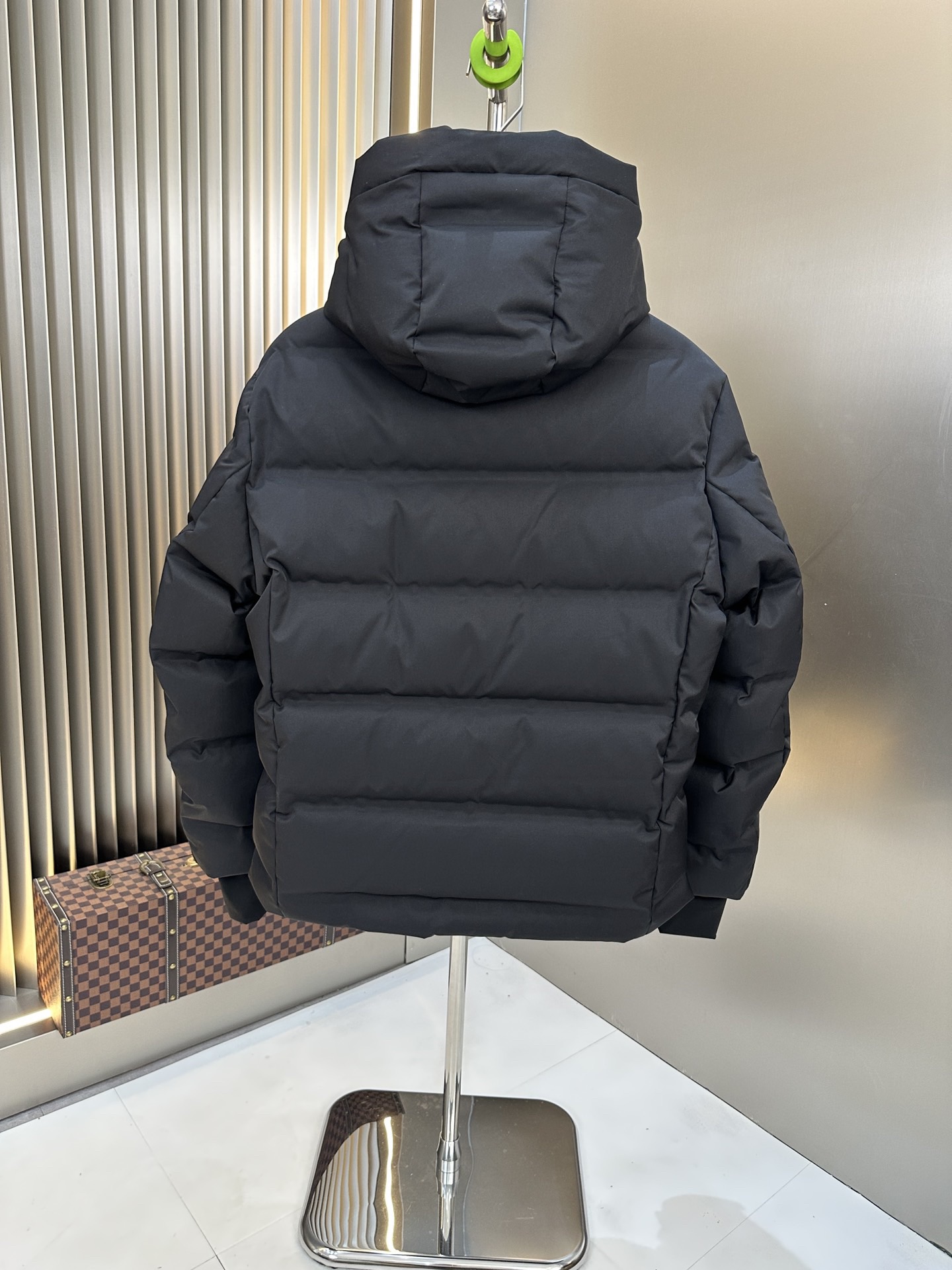 Bagsaaa Moncler Grenoble quilted hooded jacket black