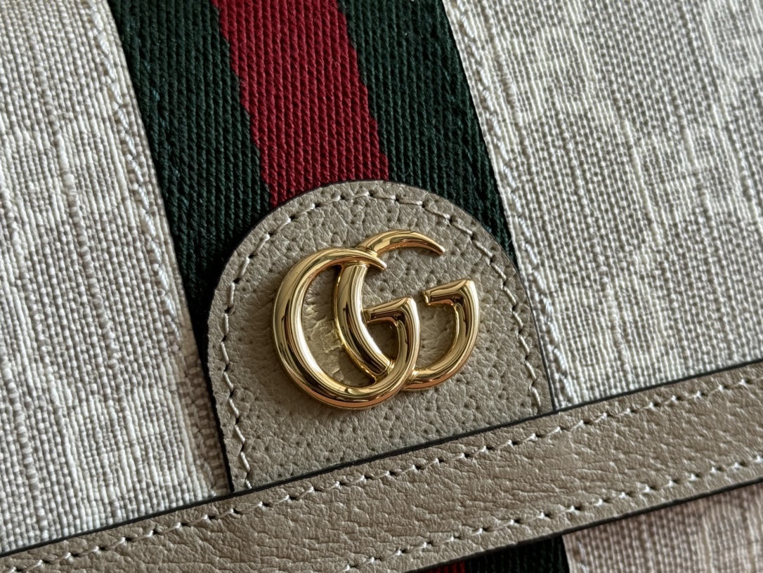 Bagsaaa Gvc*1 Ophidia chain wallet ‎772309 light beige - 19cm