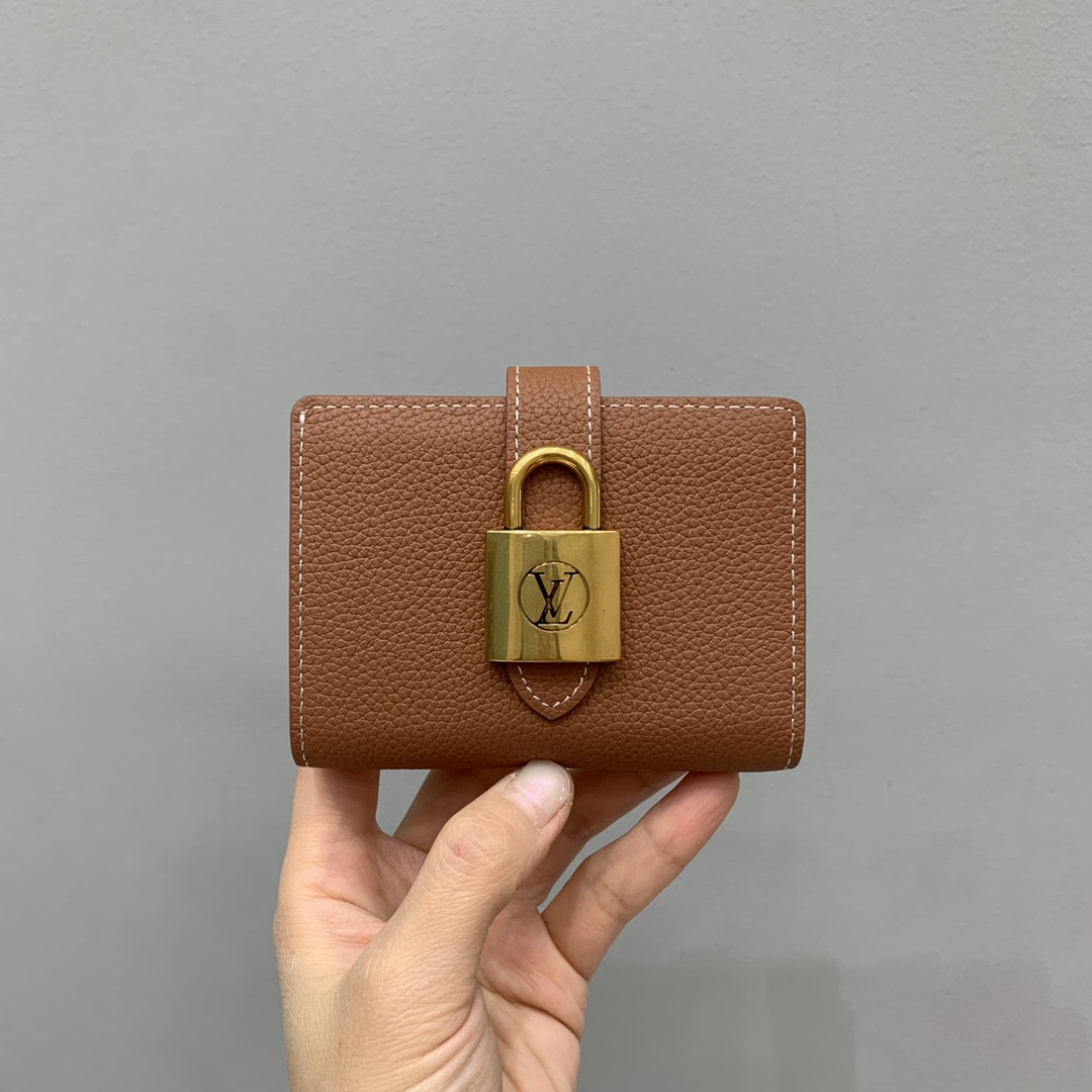 Bagsaaa LV M12148 Low Key Compact Wallet Brown - 11cm