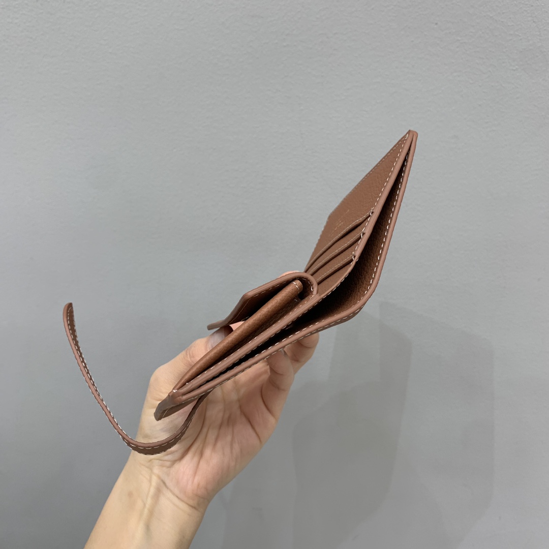 Bagsaaa LV M12148 Low Key Compact Wallet Brown - 11cm