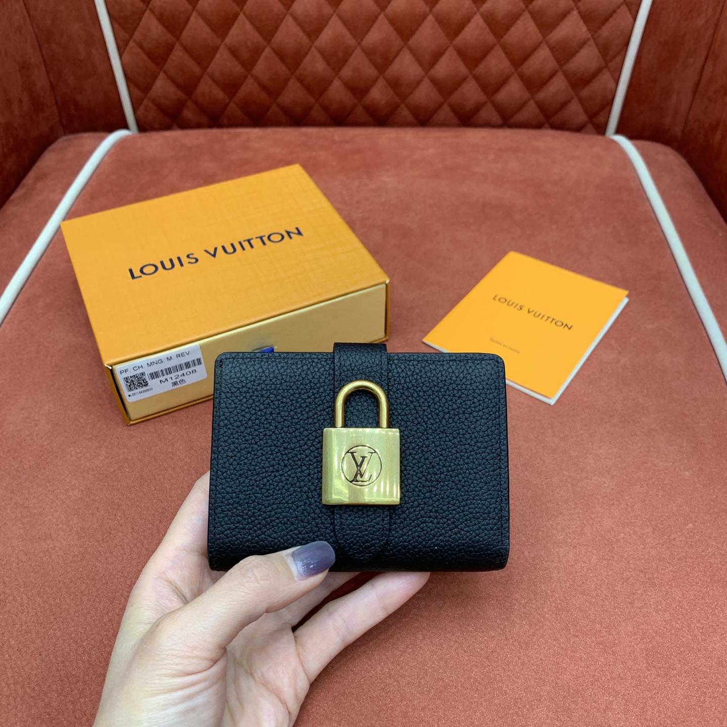 Bagsaaa LV M12408 Low Key Compact Wallet Black - 11cm