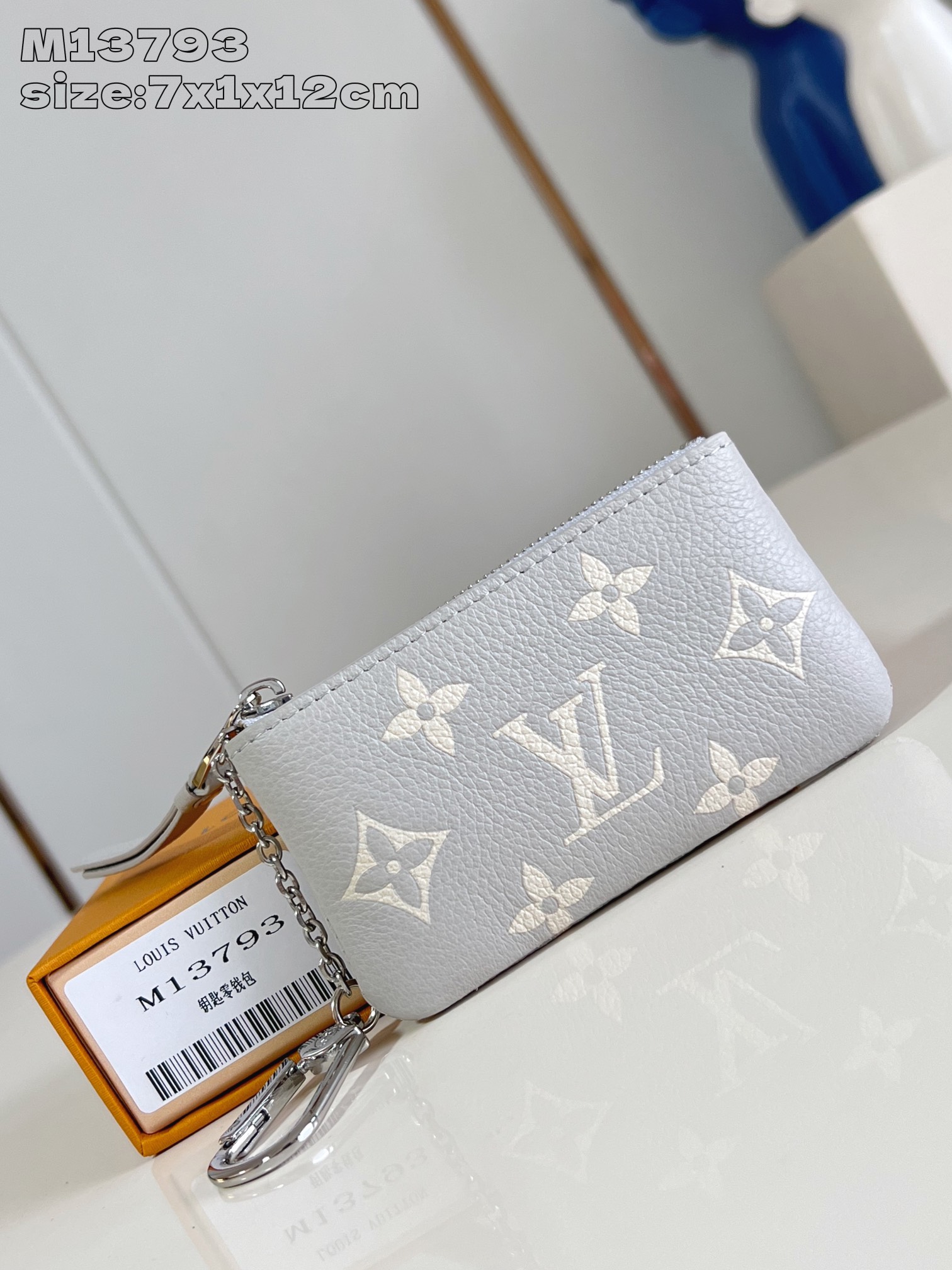 Bagsaaa LV M13793 Key Pouch Gray - 12cm