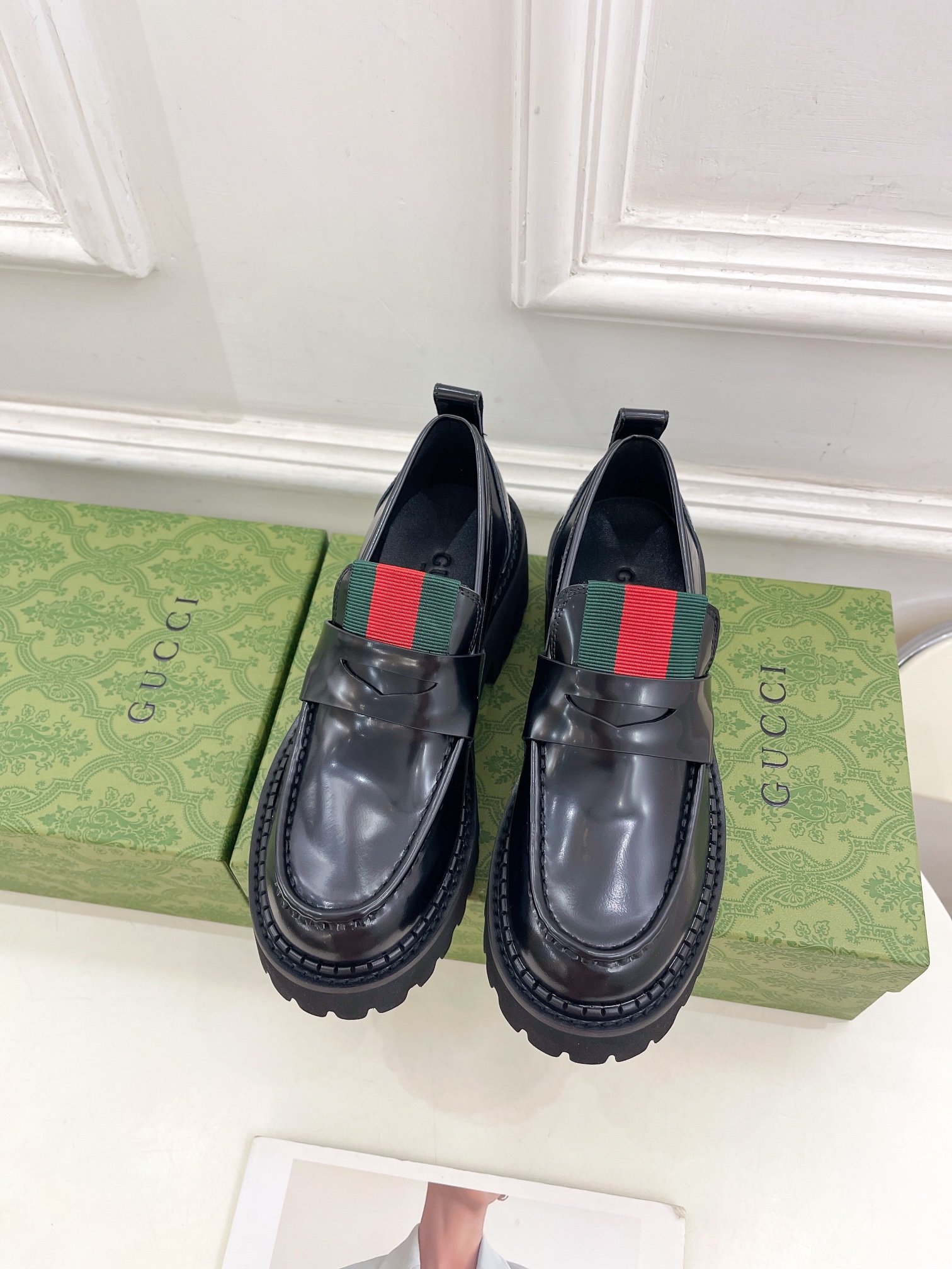 Bagsaaa Gvc*1 Women's loafer with Web 806399 Black